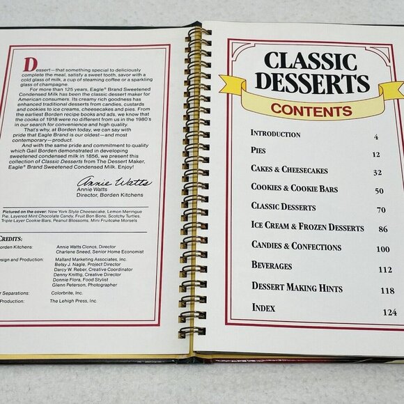 Borden Eagle Desserts Maker Recipes Cookbook Vintage Book Bakery Cake Pie Baker - Picture 5 of 9